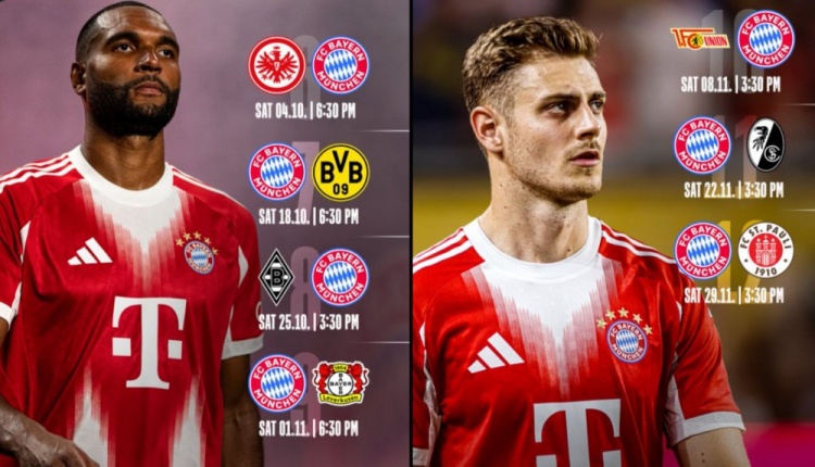 拜仁第6到第9轮将连战法鹰&amp;多特&amp;门兴&amp;药厂 10月19日凌晨国家德比