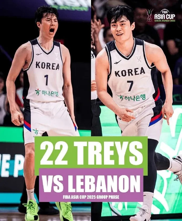 FIBA发问:韩国单场22记3分的记录能否在后续比赛被刷新?